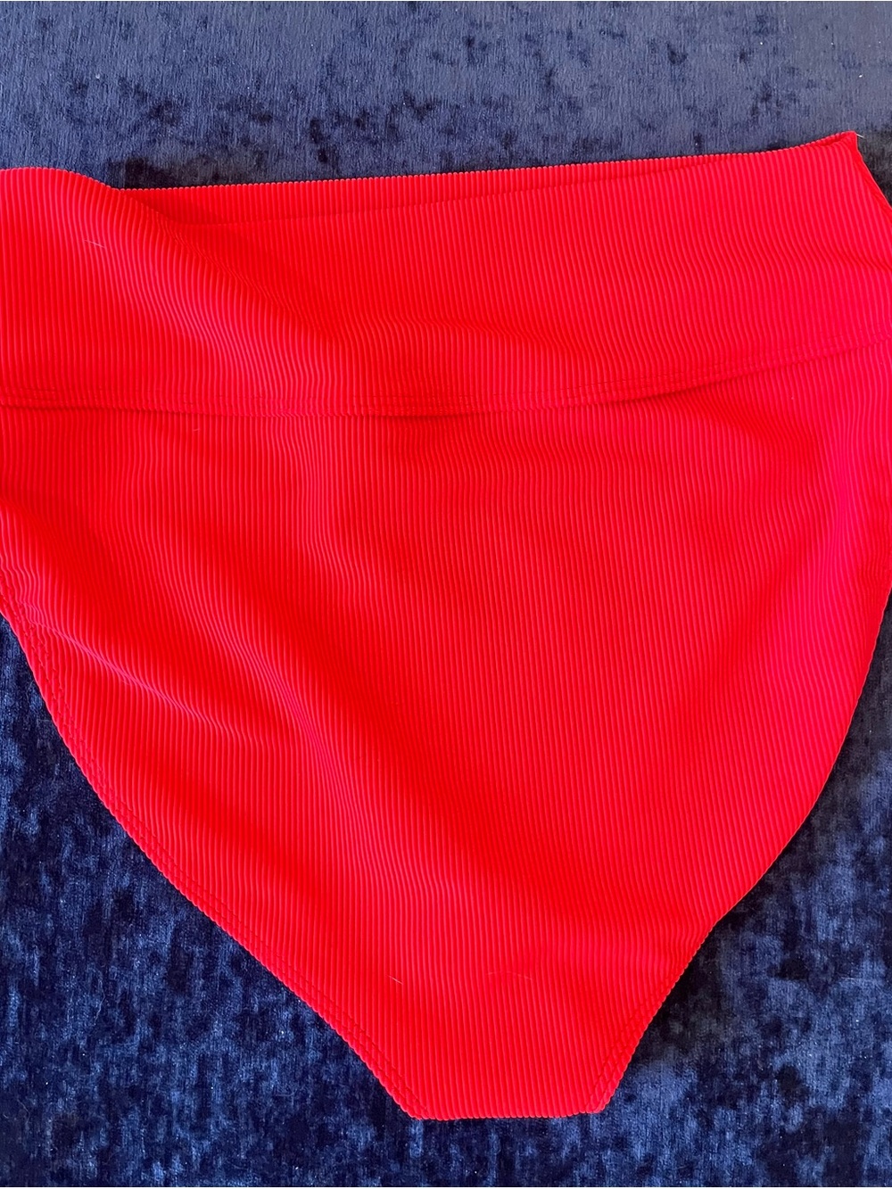 Beach Riot Red Ribbed High Waist Bikini Bottom - Picture 7 of 10